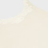 embroidered top IN silk satin - OFF WHITE -  - 3 | CELINE