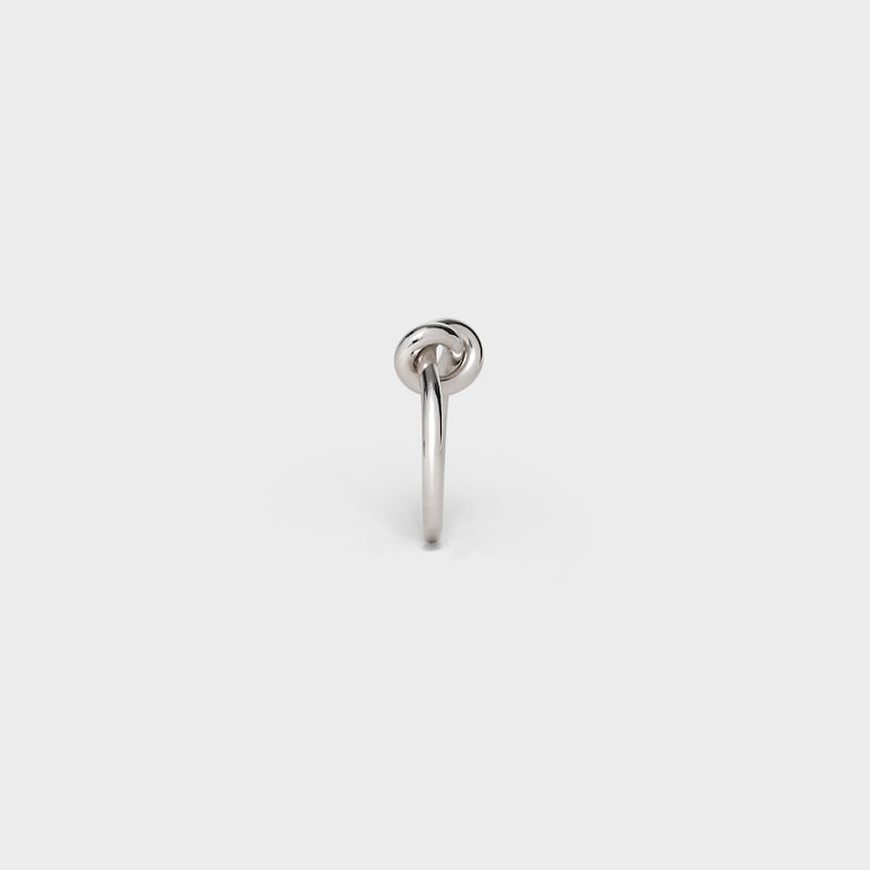 Knot Ring in Brass with Rhodium finish - SILVER -  - 1 | CELINE