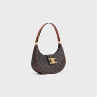 MEDIUM AVA TRIOMPHE BAG IN Triomphe Canvas and calfskin - TAN - AVA - 2 | CELINE