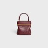 SMALL TRIOMPHE FRAME IN POROSUS CROCODILE - LIGHT BURGUNDY - MORE LINES - 3 | CELINE