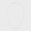 Celine Line Necklace in Yellow Gold and Diamonds - Yellow Gold & White - NECKLACES - 1 | CELINE