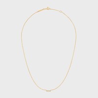 黃金及鑽石Celine Line頸鍊 - 黃金 - 项链 - 1 | CELINE