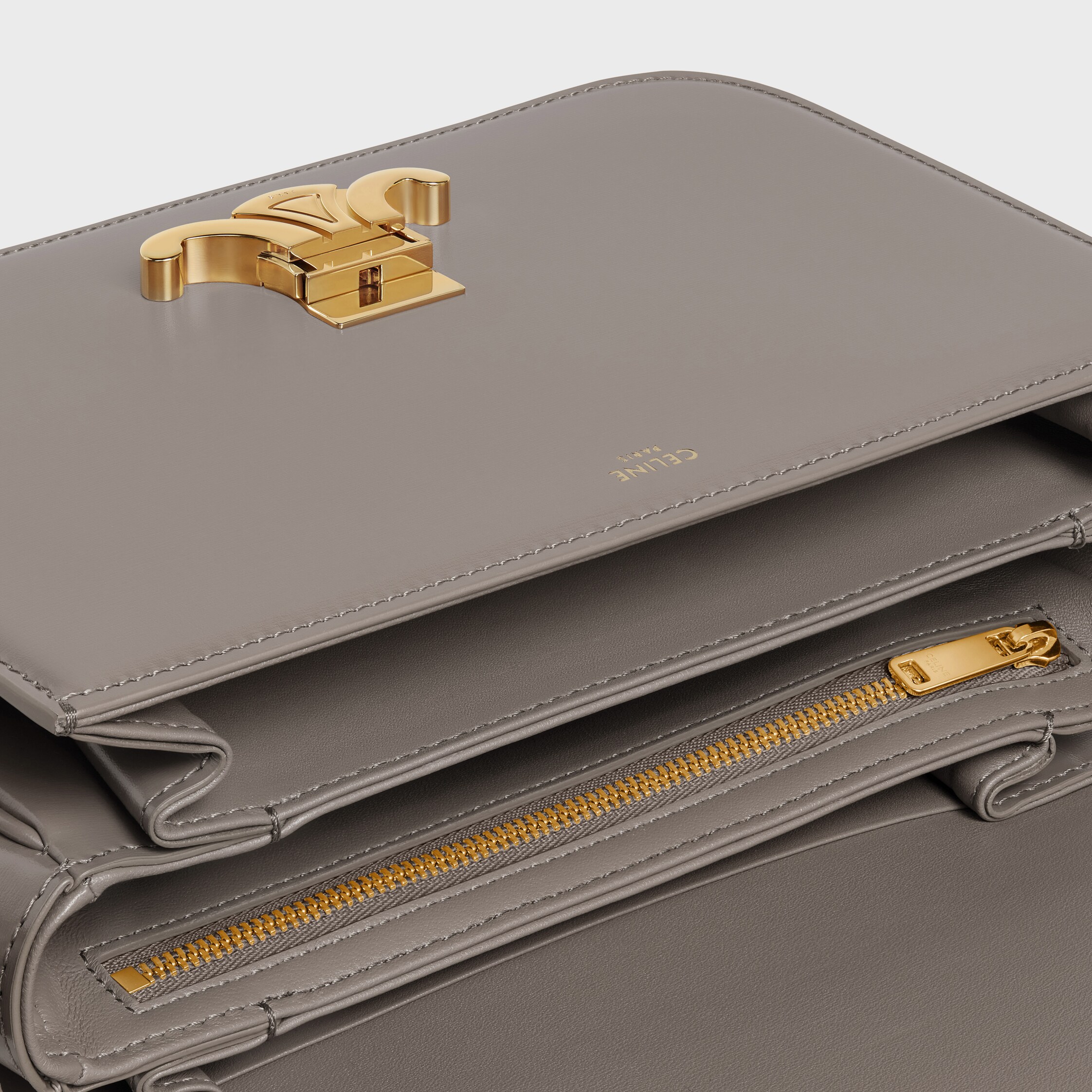 クラシック トリオンフ バッグ / シャイニーカーフスキン - ぺブル