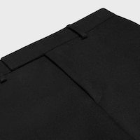 mods pants in diagonal wool - BLACK -  - 2 | CELINE