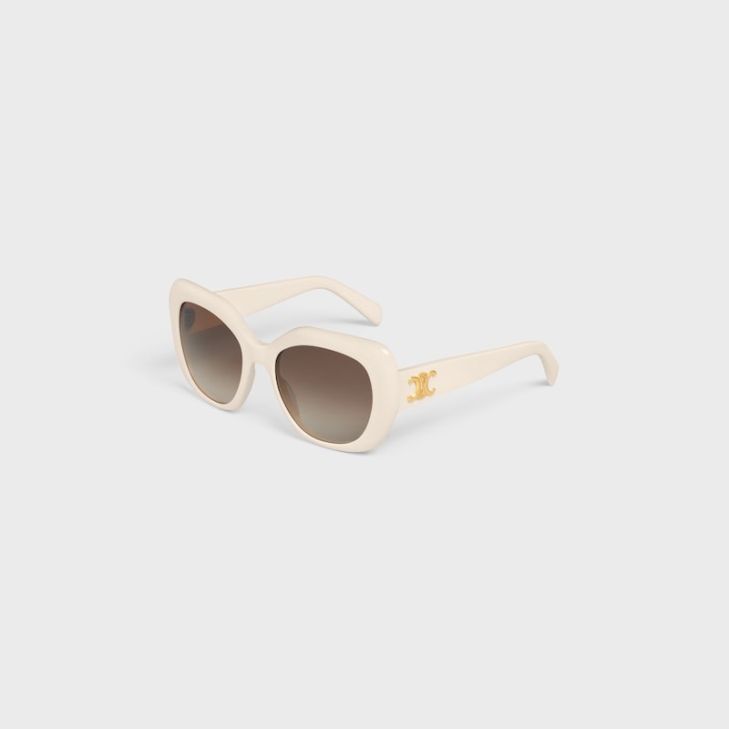 Triomphe 06 Sunglasses in Acetate - IVORY -  - 1 | CELINE