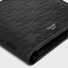 Bi-fold Wallet IN Calfskin with triomphe embossed - BLACK - WALLETS - 4 | CELINE