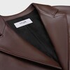 tailored jacket IN soft lambskin - CHOCOLATE -  - 4 | CELINE