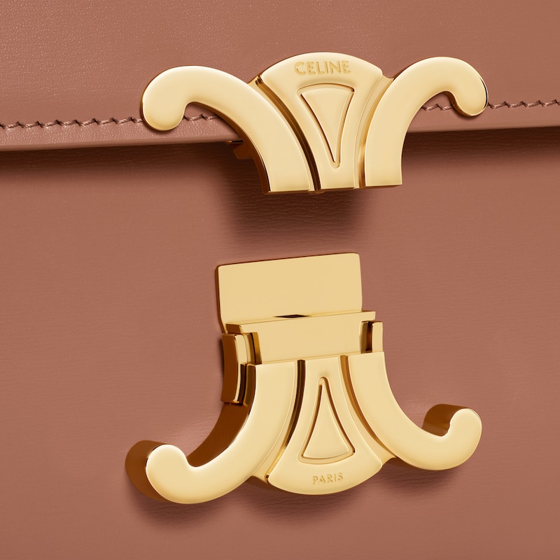 TEEN TRIOMPHE BAG IN shiny calfskin - BRONZE - SHOULDER BAGS - 1 | CELINE