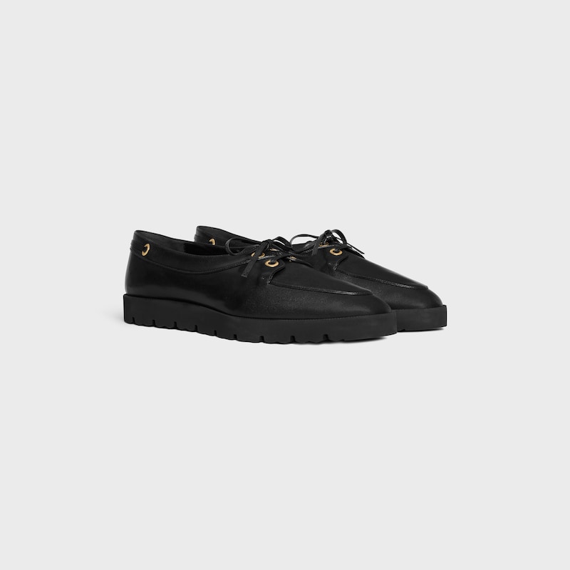 DECK LOAFER IN SUPPLE CALFSKIN - BLACK -  - 1 | CELINE