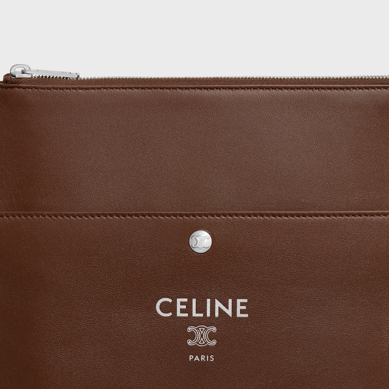 SHARP TAKE AWAY收納袋 - 巧克力色 - 斜揹袋 - 1 | CELINE