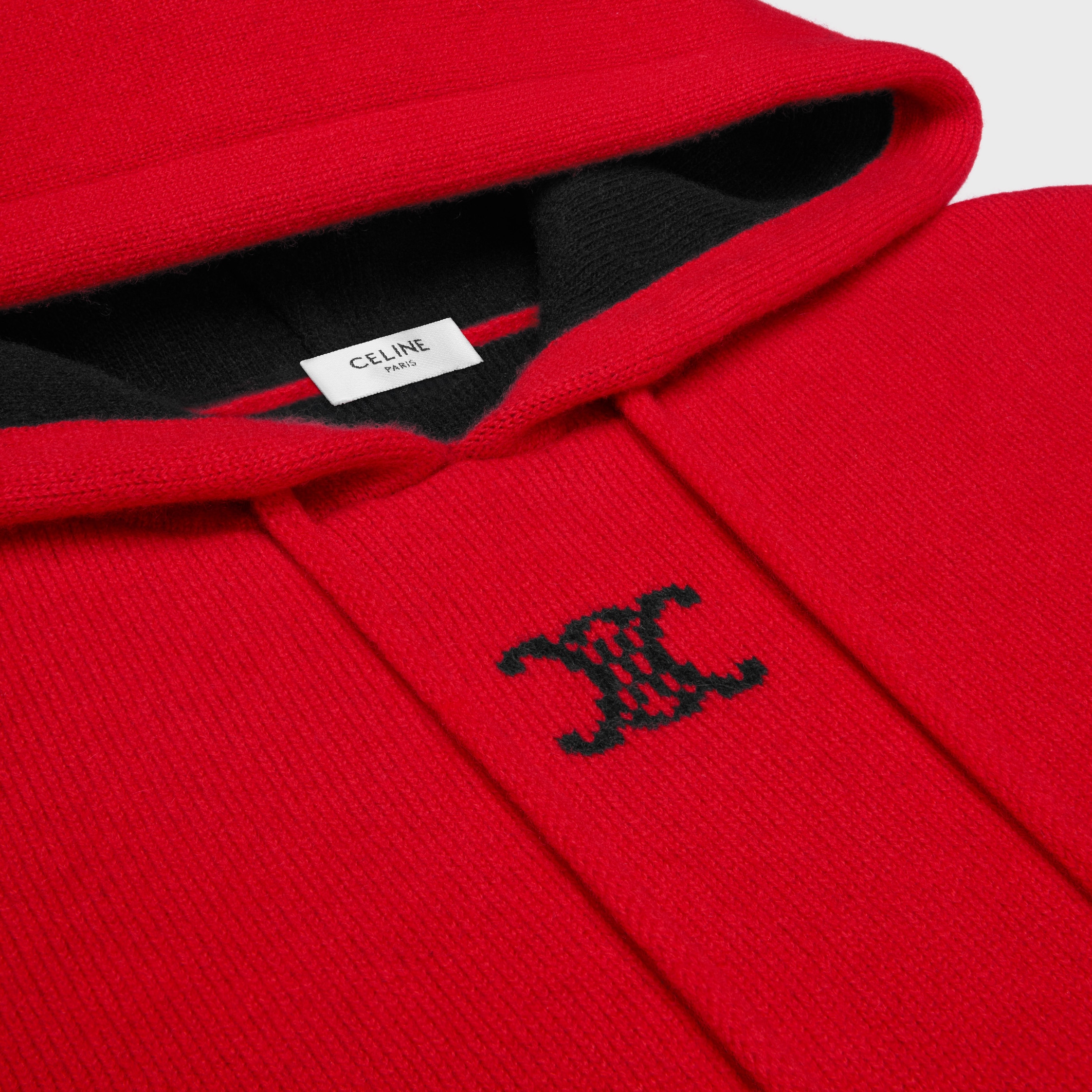 HOODED SWEATER IN CASHMERE - | CELINE