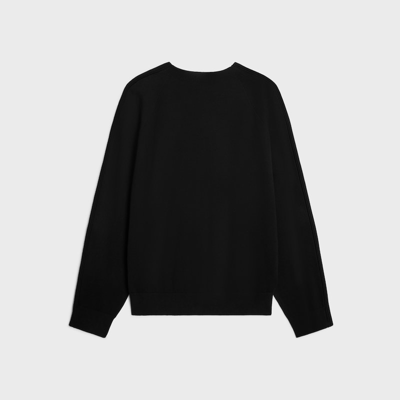 maglia girocollo in cotone - NERO -  - 1 | CELINE