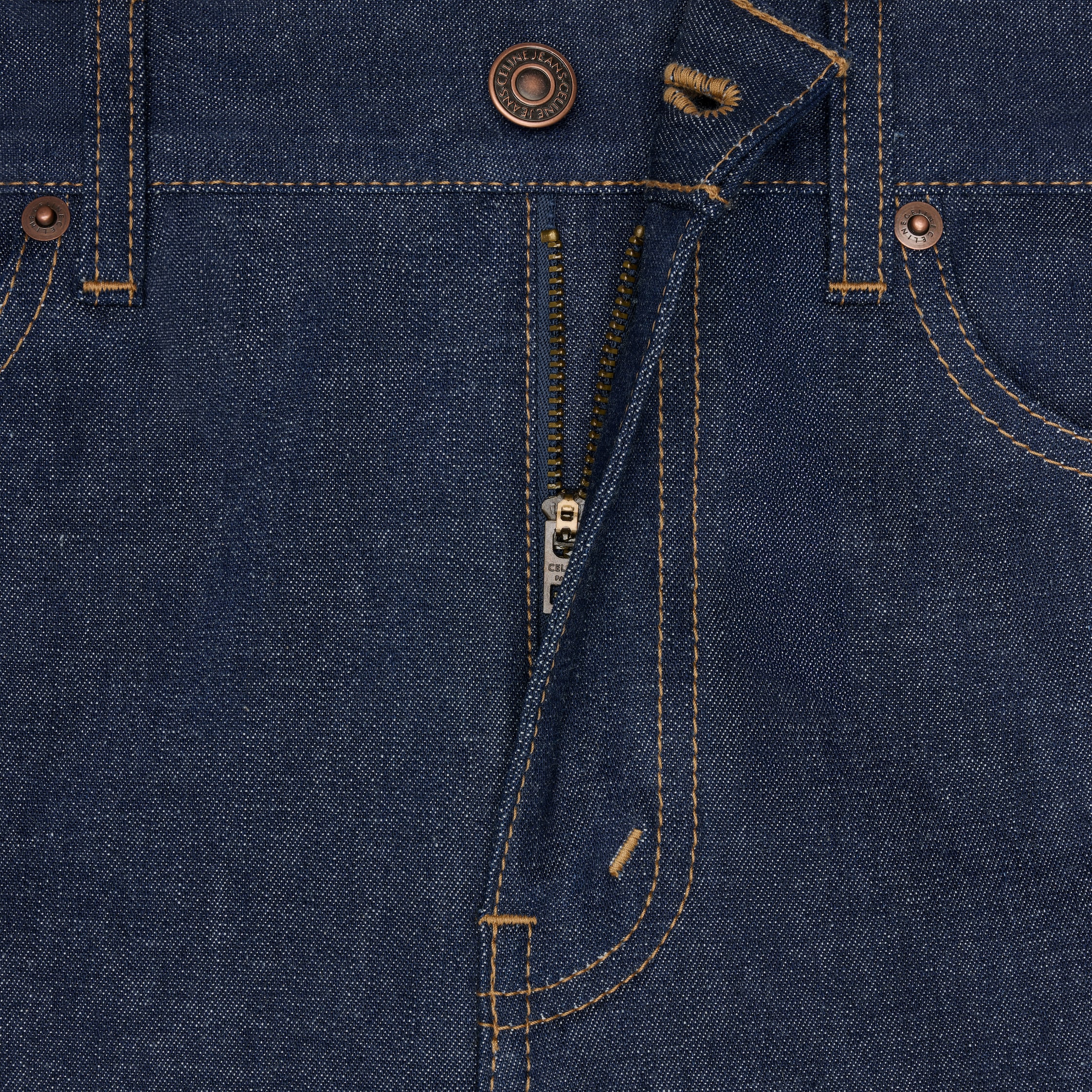 関税込 CELINE kitty jeans in raw wash denim kitty jeans in raw wash denim - RAW WASH | CELINE