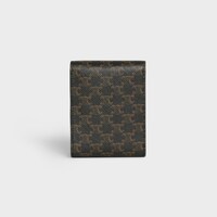 Playing Cards With Case in Triomphe Canvas and Lambskin - Black / Black - HOME - 1 | CELINE