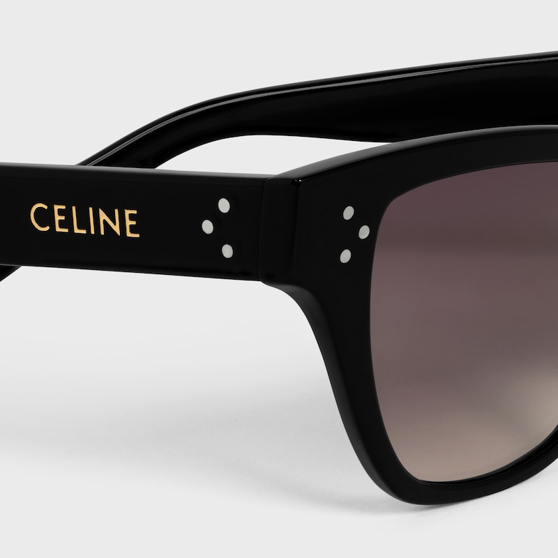 Cat Eye S359 sunglasses in Acetate - BLACK -  - 1 | CELINE