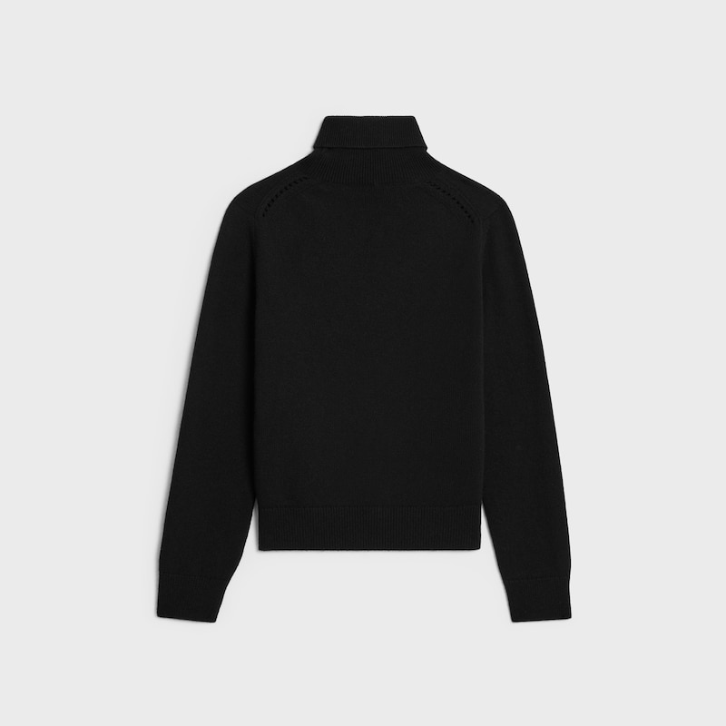 蘇格蘭羊絨樽領毛衣 - 黑色 -  - 1 | CELINE