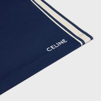 트랙수트 쇼츠 - 더블 페이스 저지 - 네이비/오프 화이트 -  - 1 | CELINE