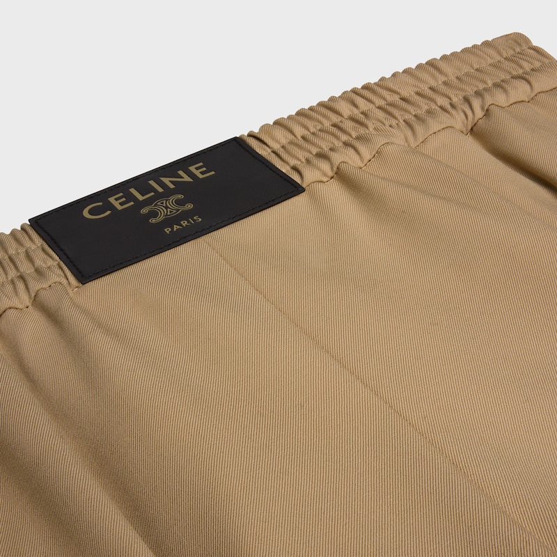 trousers IN wool twill - CAMEL -  - 1 | CELINE