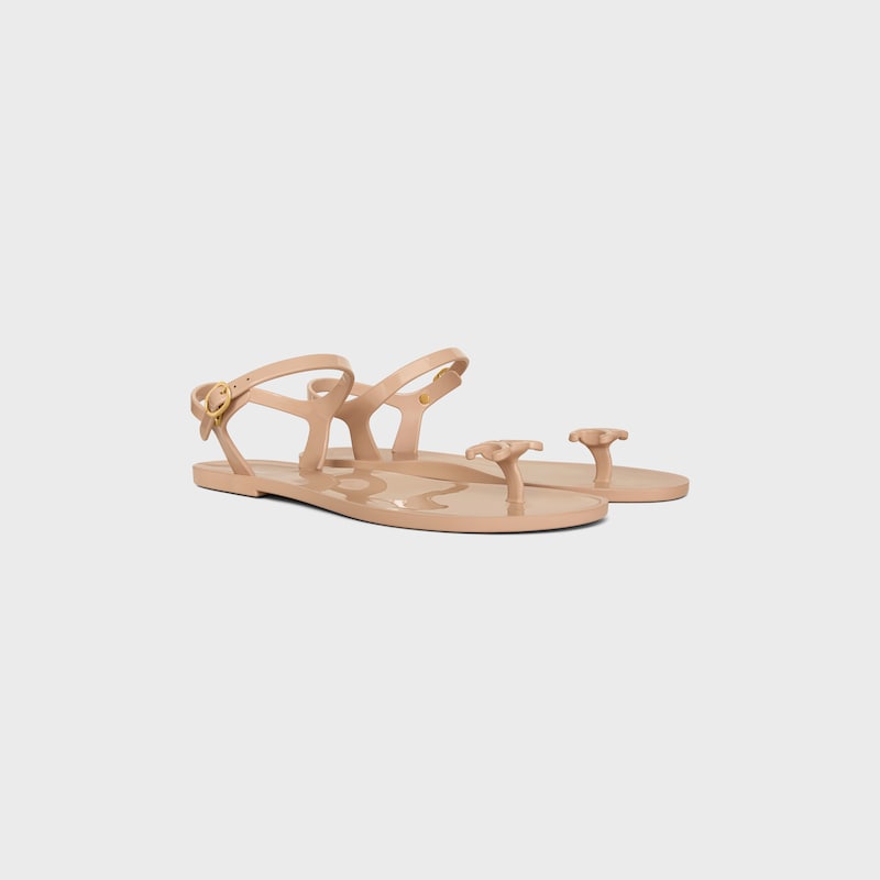 JELLY BAY SANDAL IN ECO CERTIFIED PVC - NUDE -  - 1 | CELINE