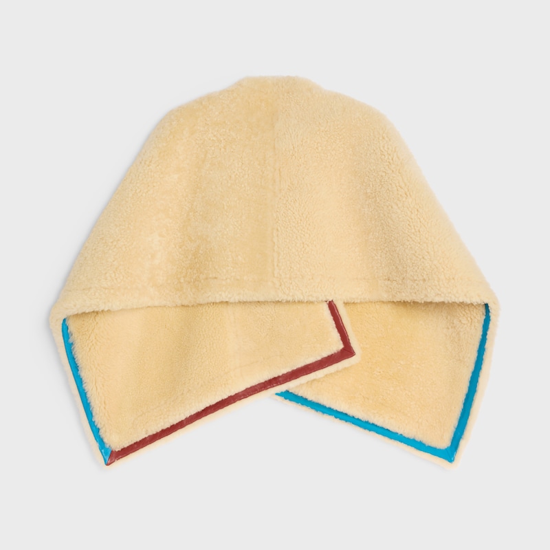 CAPA DE PIEL DE BORREGO - CAMEL/CREMA -  - 1 | CELINE