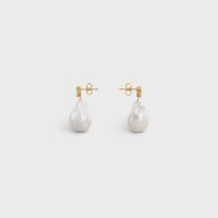 レ・ペルル CELINE バロック ピアス / ゴールドフィニッシュ ブラス＆養殖パール - ゴールド / アイボリー - LES PERLES CELINE - 1 | CELINE