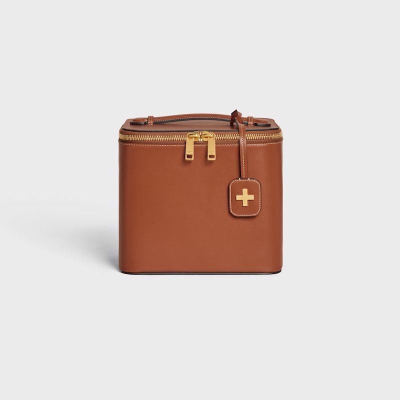 PHARMACY CASE IN SHINY CALFSKIN - TAN - TRAVEL - 1 | CELINE