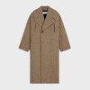 manteau laine pied de poule - BEIGE / MARRON -  - 1 | CELINE