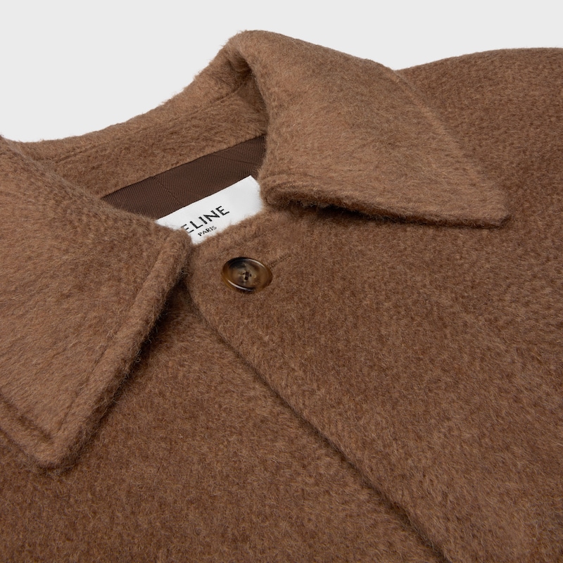 CHAQUETA DE CACHEMIRA DE DOBLE FAZ Y PELO DE CAMELLO - Avellana -  - 1 | CELINE