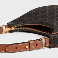Ava Bag IN Triomphe Canvas and calfskin - Tan - MORE LINES - 1 | CELINE