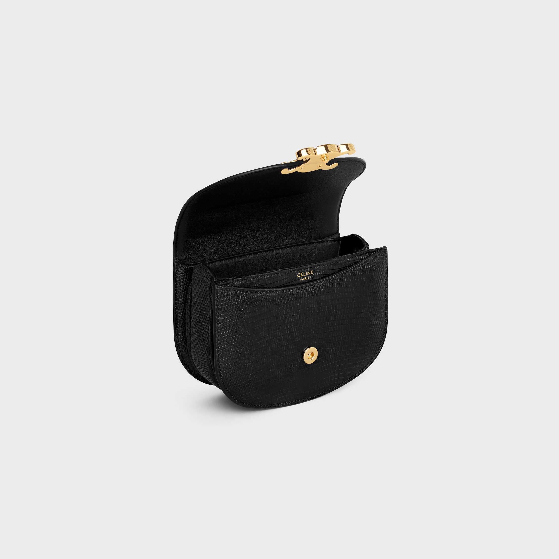 ミニ ブザス クレア / リザード - ブラック | CELINE