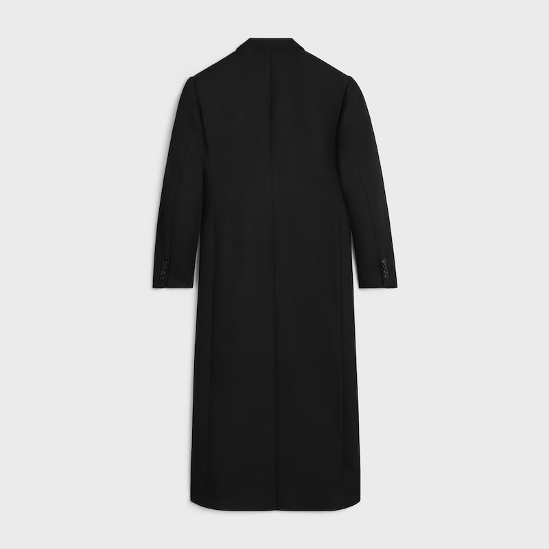 tailored coat IN WOOL FELT - BLACK -  - 1 | CELINE