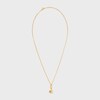 Triomphe Solitaire Sparkle Necklace in Strass and Brass with Gold Finish - GOLD -  - 3 | CELINE