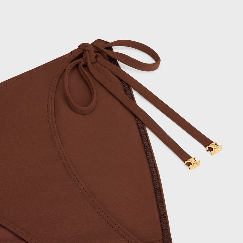 triomphe swimsuit botton in matte jersey - MACASSAR -  - 1 | CELINE