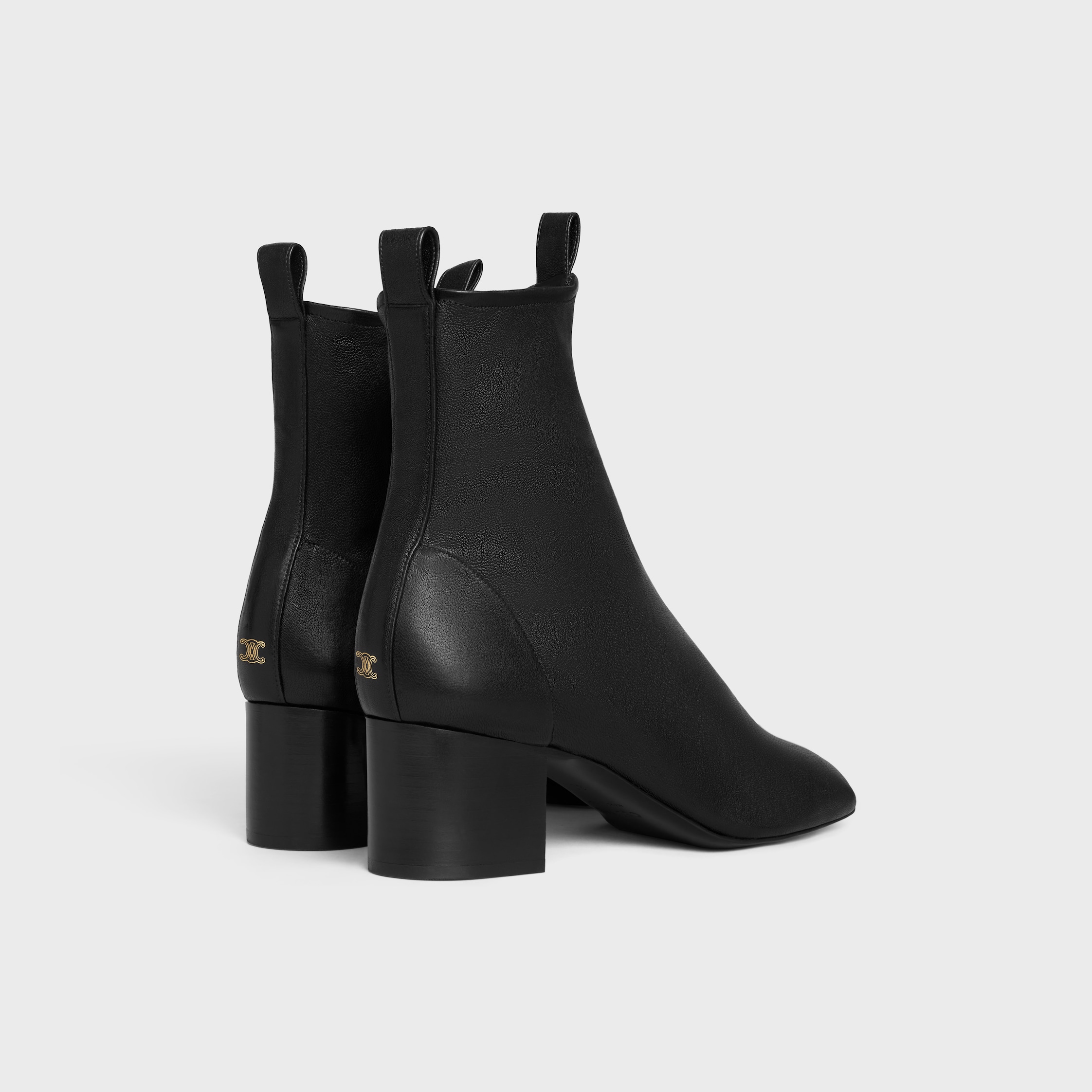 CHERI - ZIPPED BOOT IN Stretch Lambskin - BLACK | CELINE