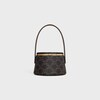CELINE NINA MINAUDIERE in LAMBSKIN WITH TRIOMPHE CANVAS PRINT AND CALFSKIN - TAN - TRIOMPHE CANVAS - 3 | CELINE