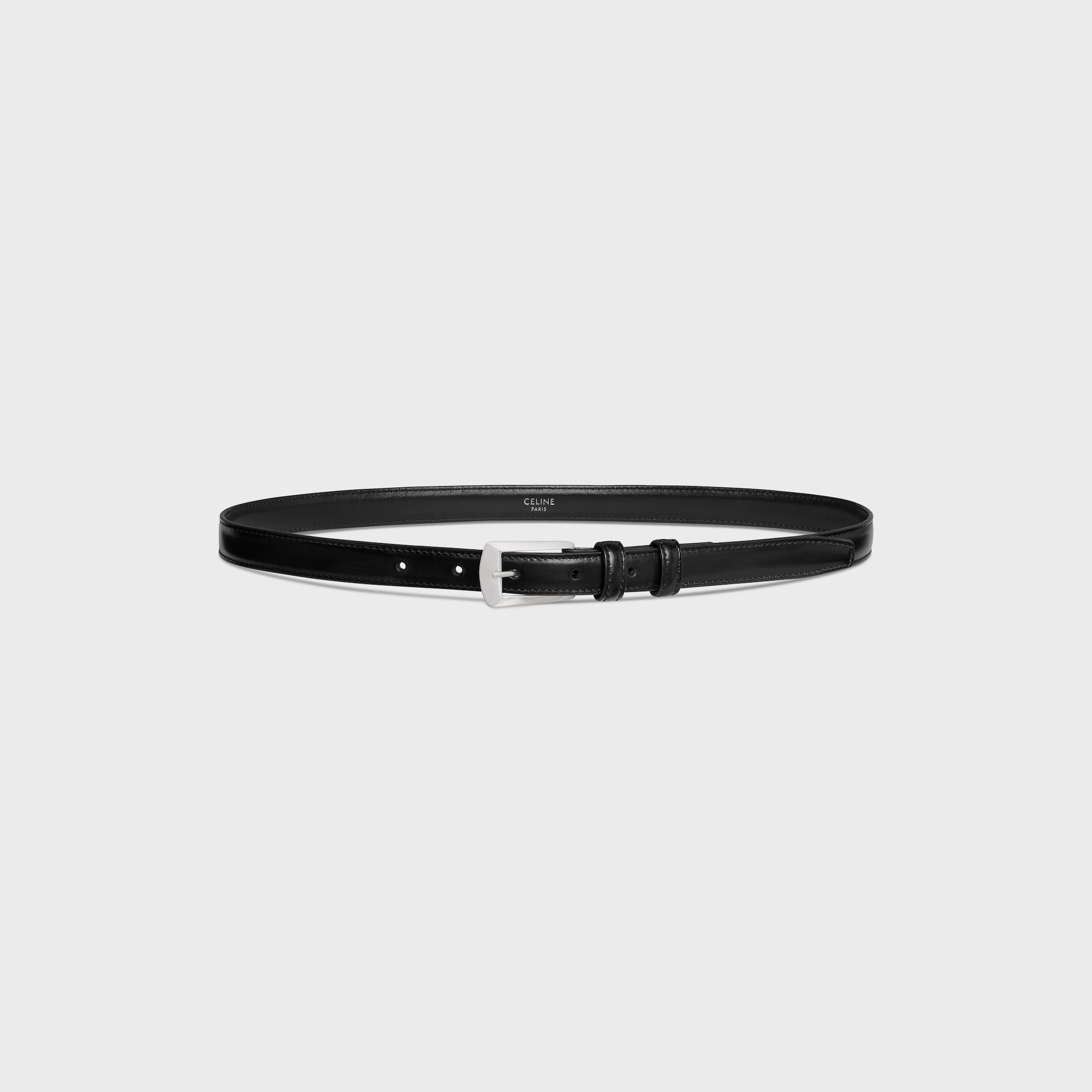 CELNE ベルト ブラック BC-02 18MM BELT in Taurillon Leather - BLACK | CELINE