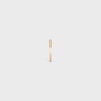 Celine Line Ring in Yellow Gold and Diamonds - Yellow Gold & White -  - 1 | CELINE