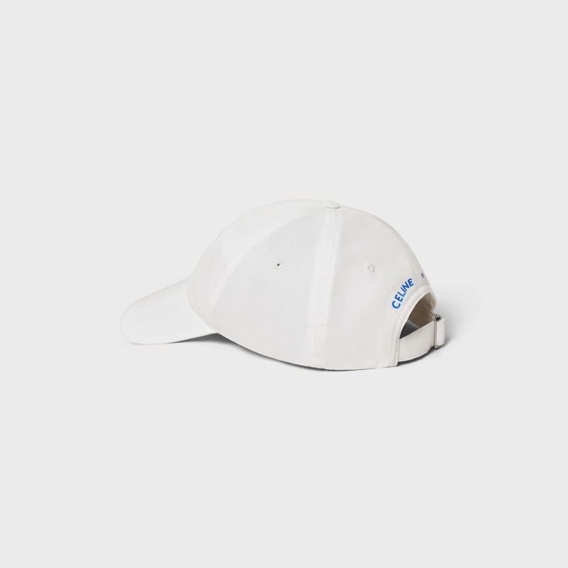 richelieu cap IN light cotton twill - WHITE -  - 1 | CELINE