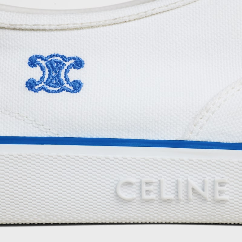 SNEAKER ALAN IN TELA E PELLE DI VITELLO SCAMOSCIATA - BIANCO -  - 1 | CELINE