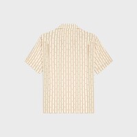 粘膠纖維印花夏威夷襯衫 - 奶白色 / 酒紅色 -  - 2 | CELINE