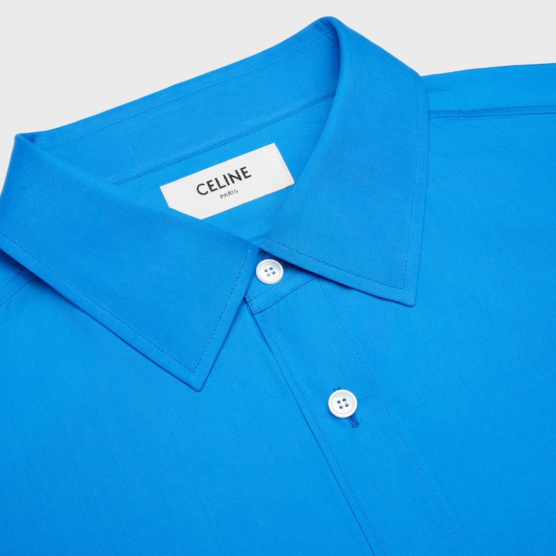 jed shirt IN COTTON POPLIN - LAGOON -  - 1 | CELINE