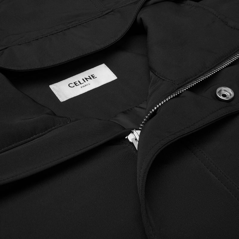 WINDBREAKER IN nylon twill - BLACK -  - 1 | CELINE