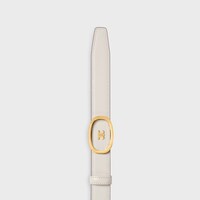 Medium 25MM Reversible Celine Alix Belt  IN TAURILLON - TAN / RICE -  - 1 | CELINE