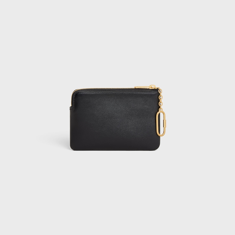 Coin Purse  IN smooth calfskin - BLACK - GIFT FINDER - 1 | CELINE