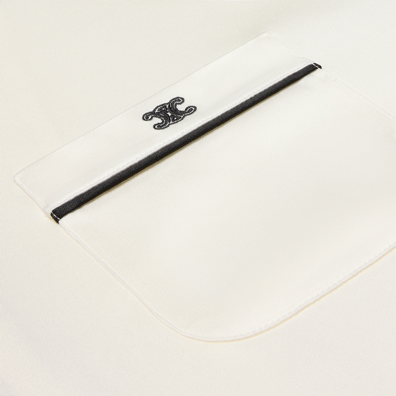 pyjama shirt IN silk satin - IVOIRE -  - 1 | CELINE