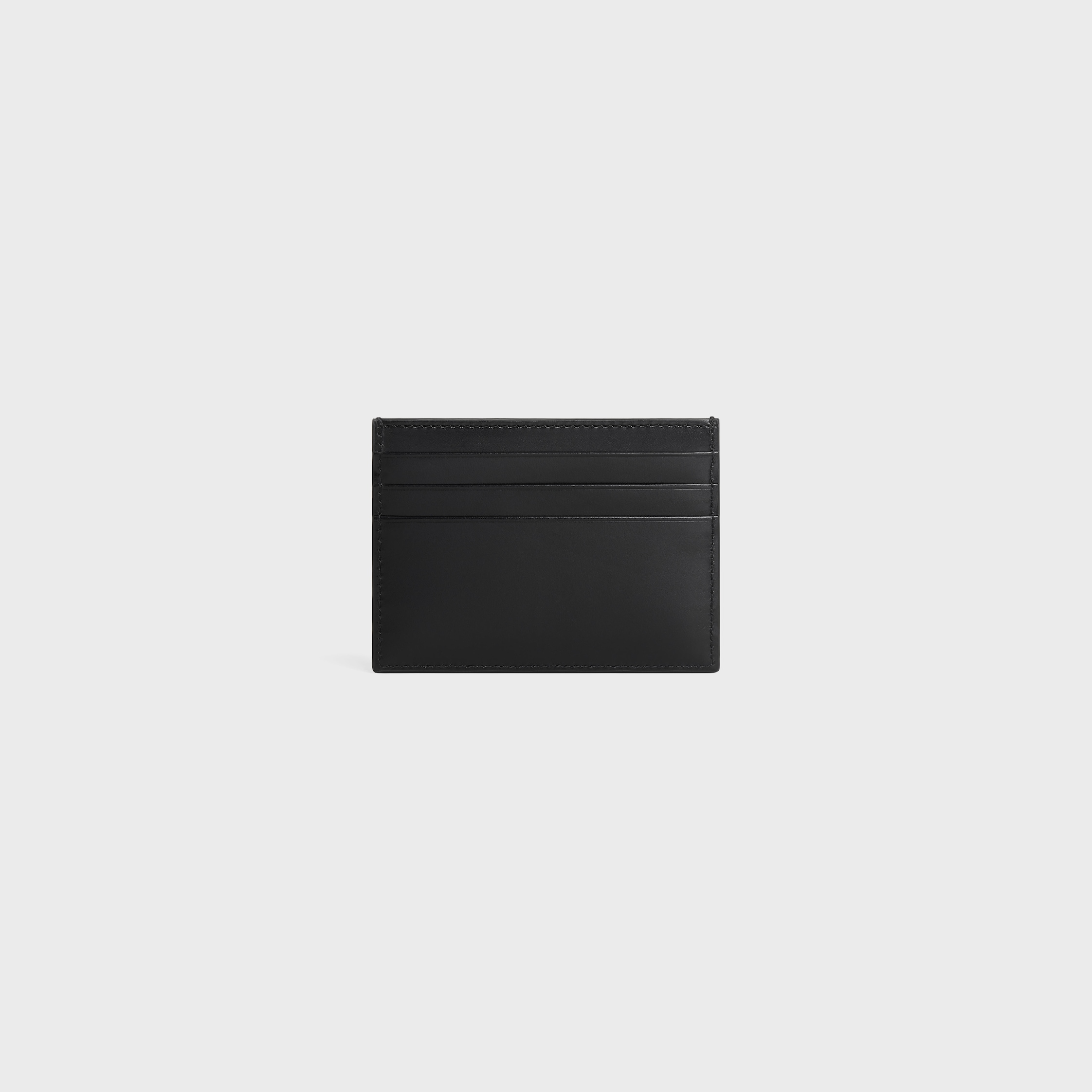 ☆☆CELINE☆☆ Celine Triomphe Embossed Satin Calfskin Card LARGE CARD HOLDER in Satinated calfskin with triomphe