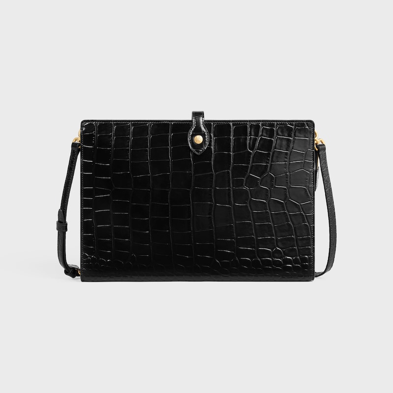 notebook moyen modèle  VEAU embossé façon crocodile - Noir - SACS À MAIN - 1 | CELINE