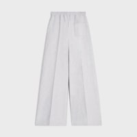 jogging flare molleton coton - PALE GREY/ OFF WHITE -  - 2 | CELINE