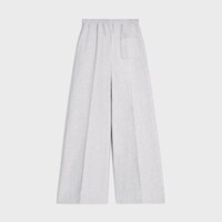 FLARED SWEATPANTS IN cotton fleece - PALE GREY/ OFF WHITE -  - 2 | CELINE