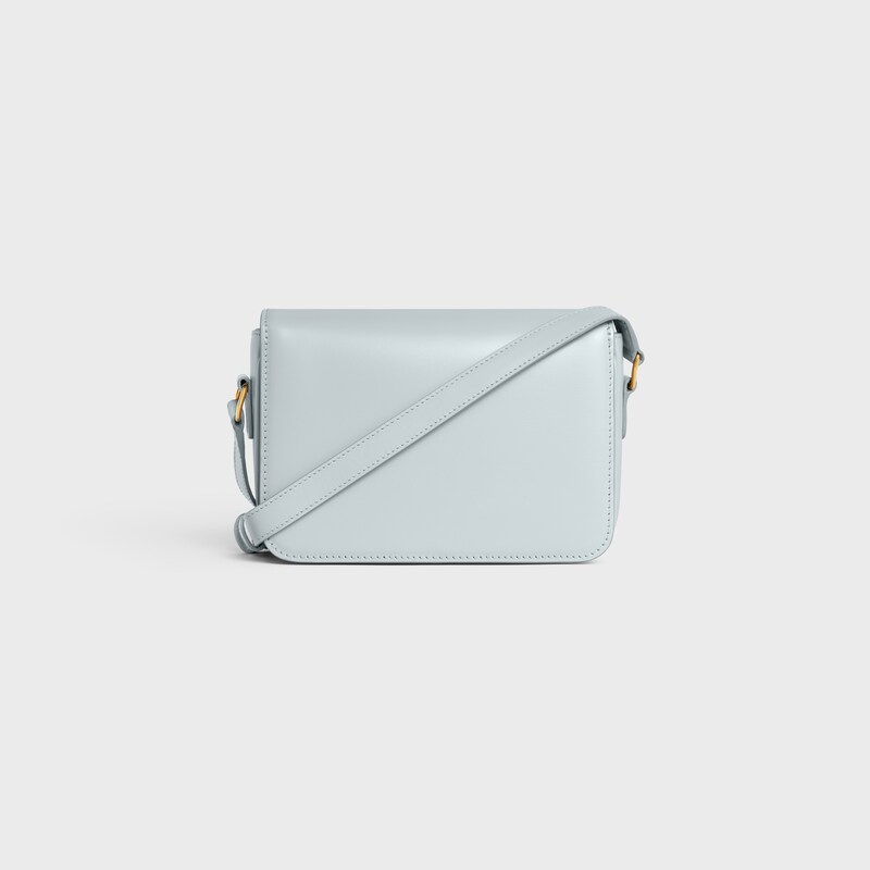 Teen Triomphe Bag in shiny calfskin - SOFT BLUE - TRIOMPHE - 1 | CELINE